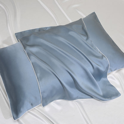 Blue Luxurious Silk Pillowcases