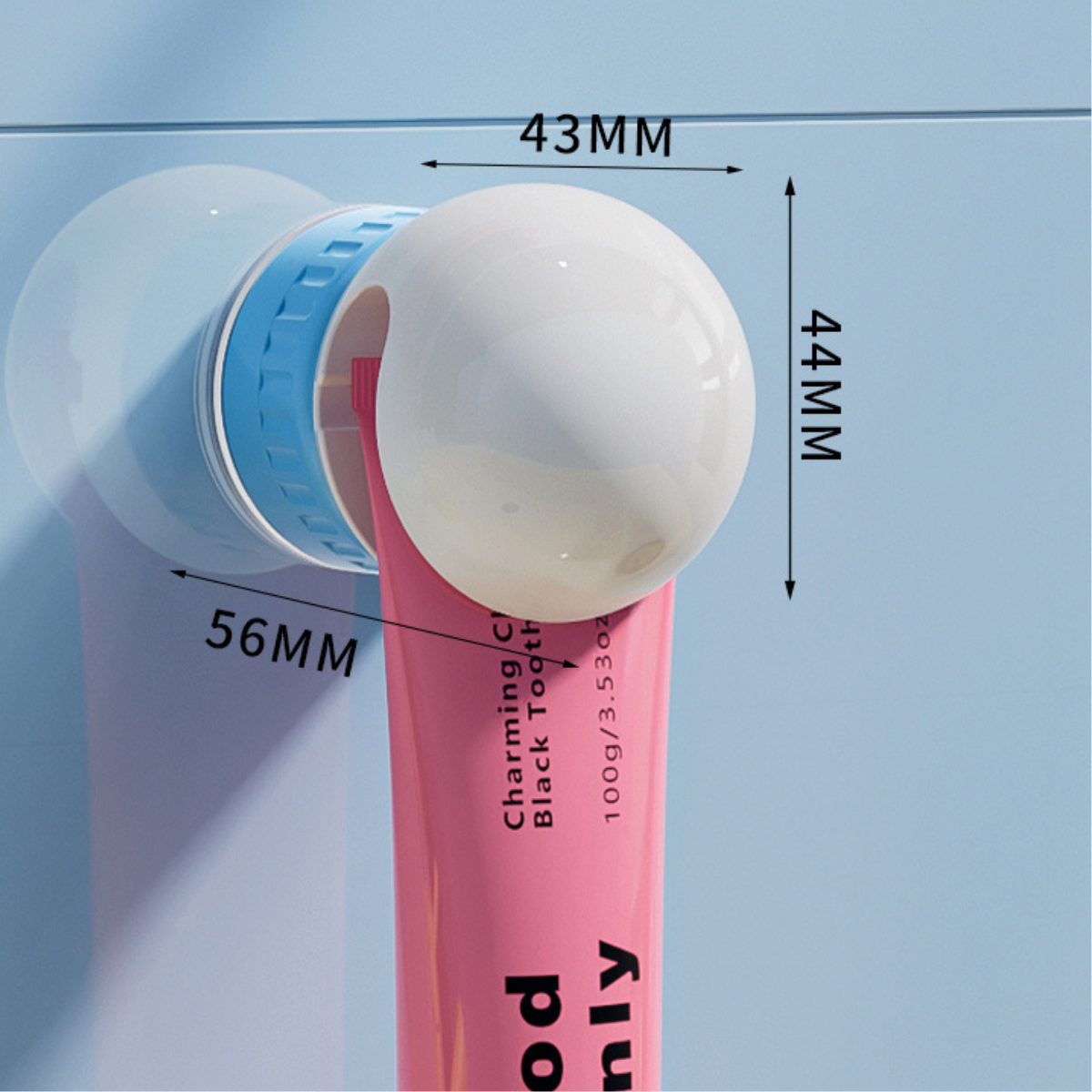 Blue & White No Drill Toothpaste Holder