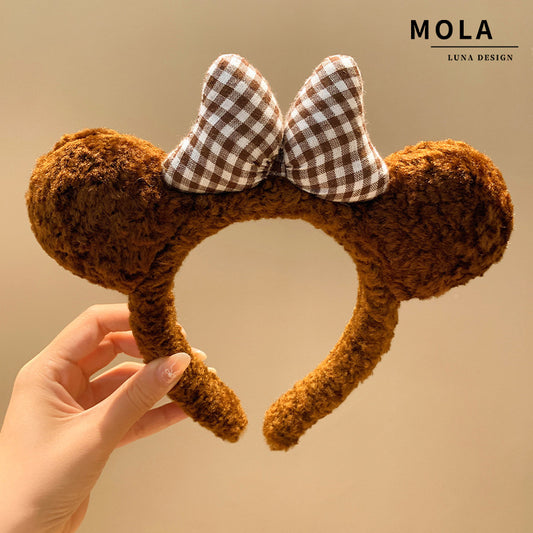 Cute Bear Ears Headband with Bow