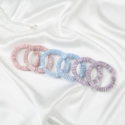 Bundle 4 Silk Small Scrunchies 