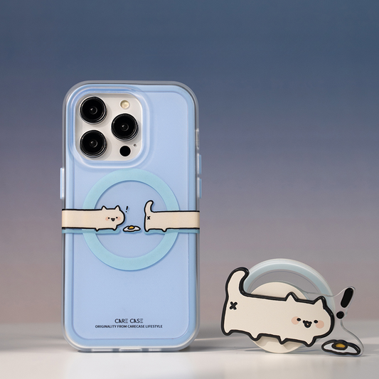 CareCase Foraging Cat Phone Case for iPhone