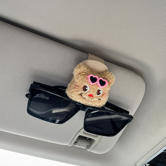 Cute Bear Car Sunglasses Clip Main