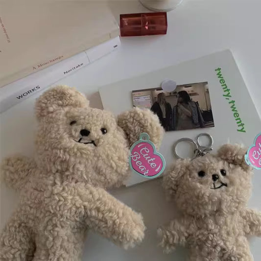 Cute Smirky Bear Plush Toy & Bag Charm