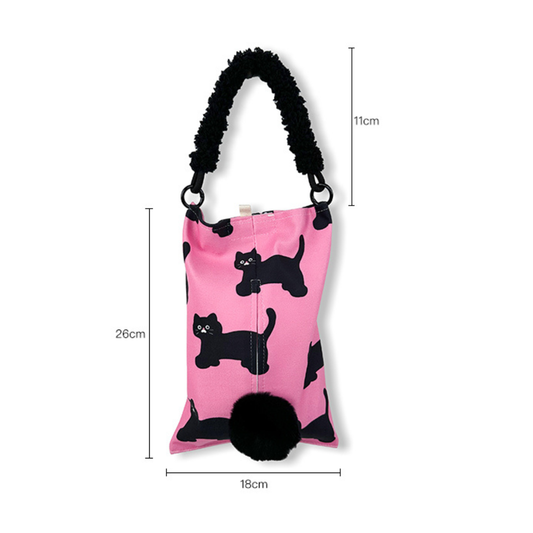 Details - Cute Cat Car Hanging Seat Back Tissue Holder