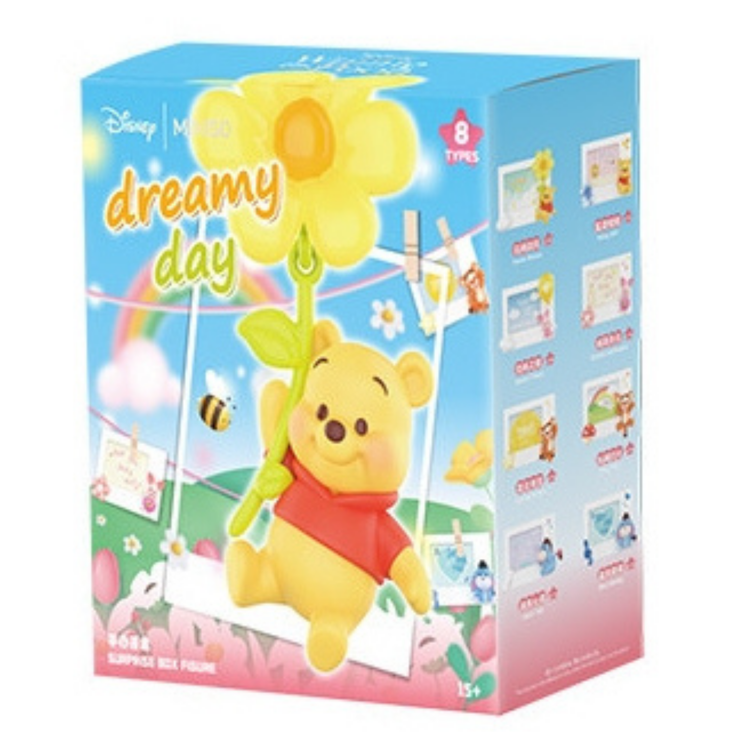 Toy packaging featuring a character called Winnie from Disney with a 'dreamy day' theme.