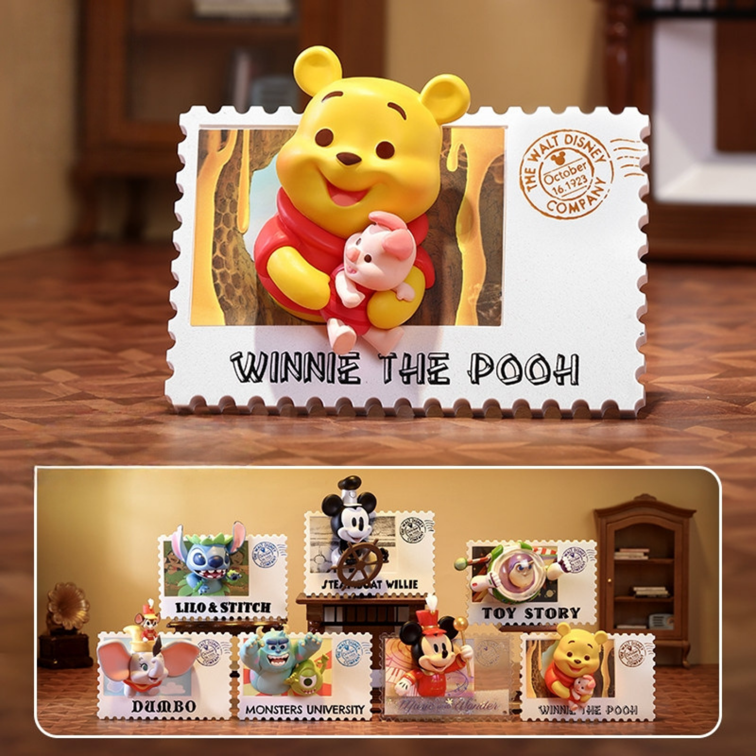 Different Disney Characters Stamp Blind Box. They are really cute and versitile. There are six regular variants and one hidden variant.