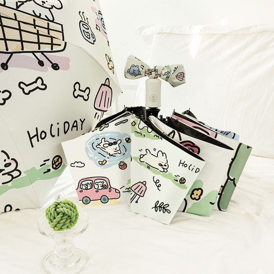 Dog Cartoon Umbrella with UV Protection