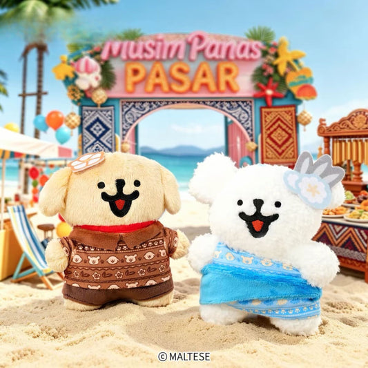 Doll Isle Union - Maltese's Tropical Holiday Plush Bag Charm