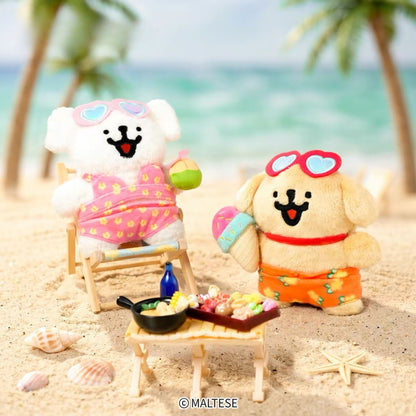 Doll Isle Union - Maltese's Tropical Holiday Plush Bag Charm