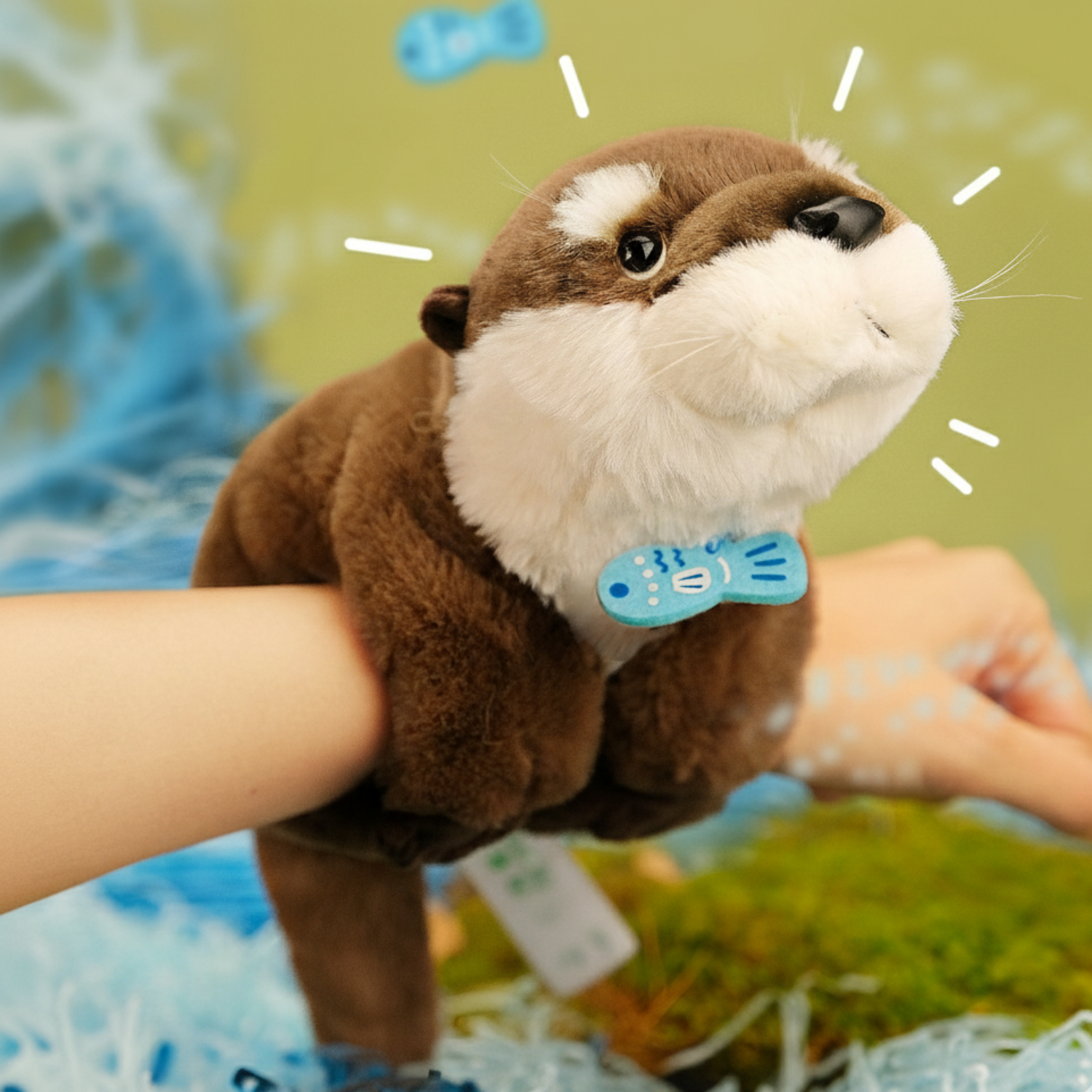 POPGREEN - Eurasian Otter Slap Bracelet Plush