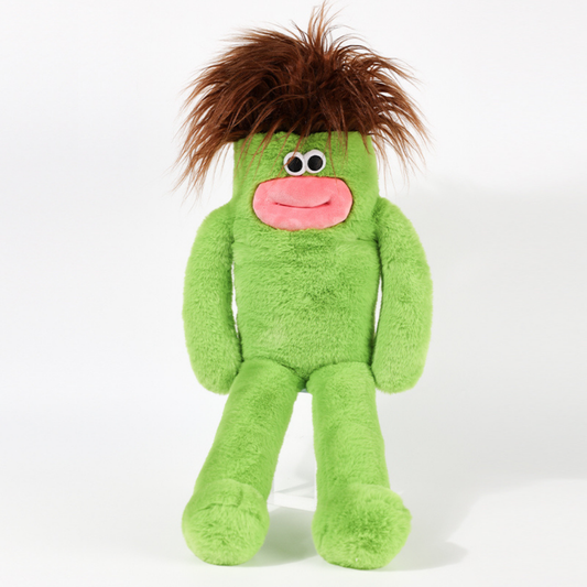 Green Catch Happy Fluffy Wild-Hair Plush Doll