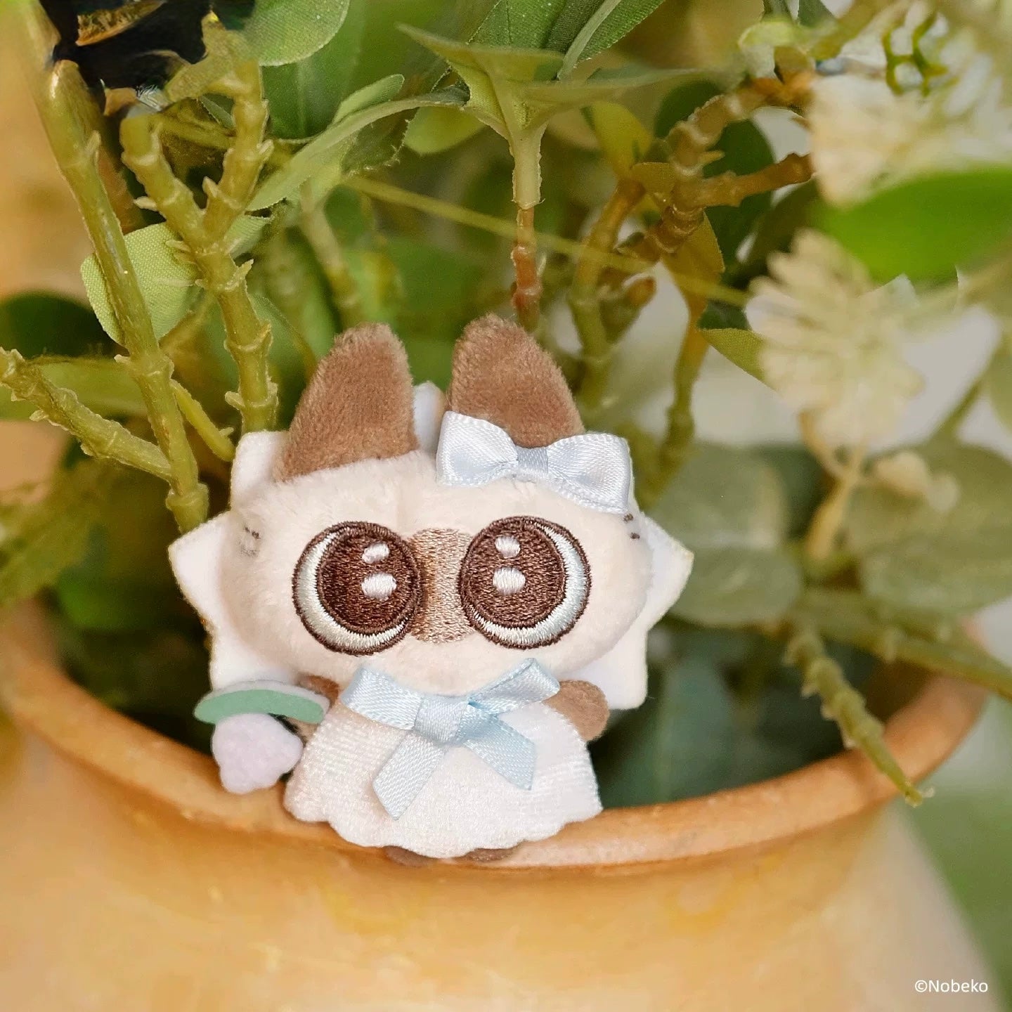Feng Yu Shuo - Nobeko Azukisans Floral World Plush Hair Clip Blind Box