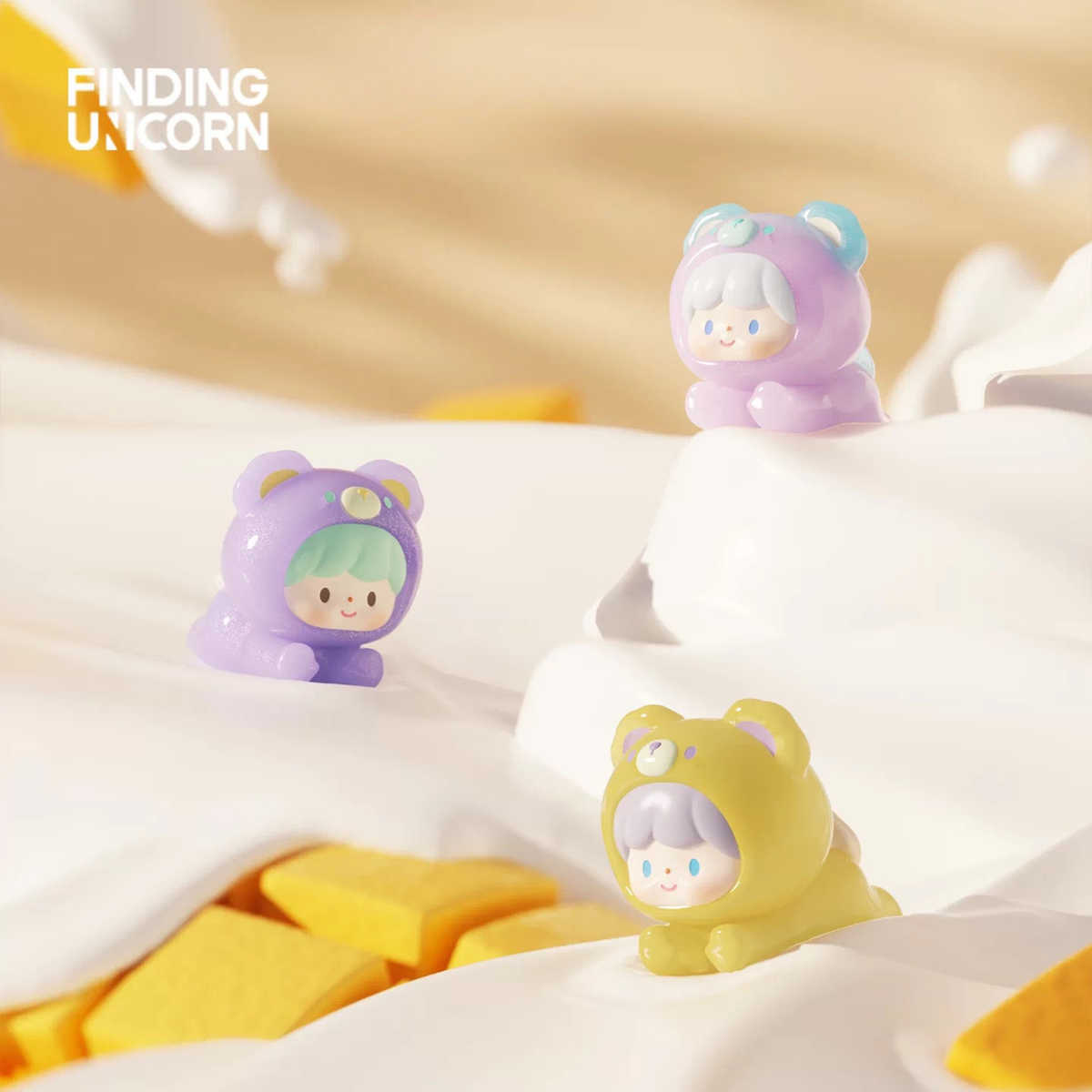 Finding Unicorn - zZoton Sweet Cream Series UliUli Blind Box(5pcs)