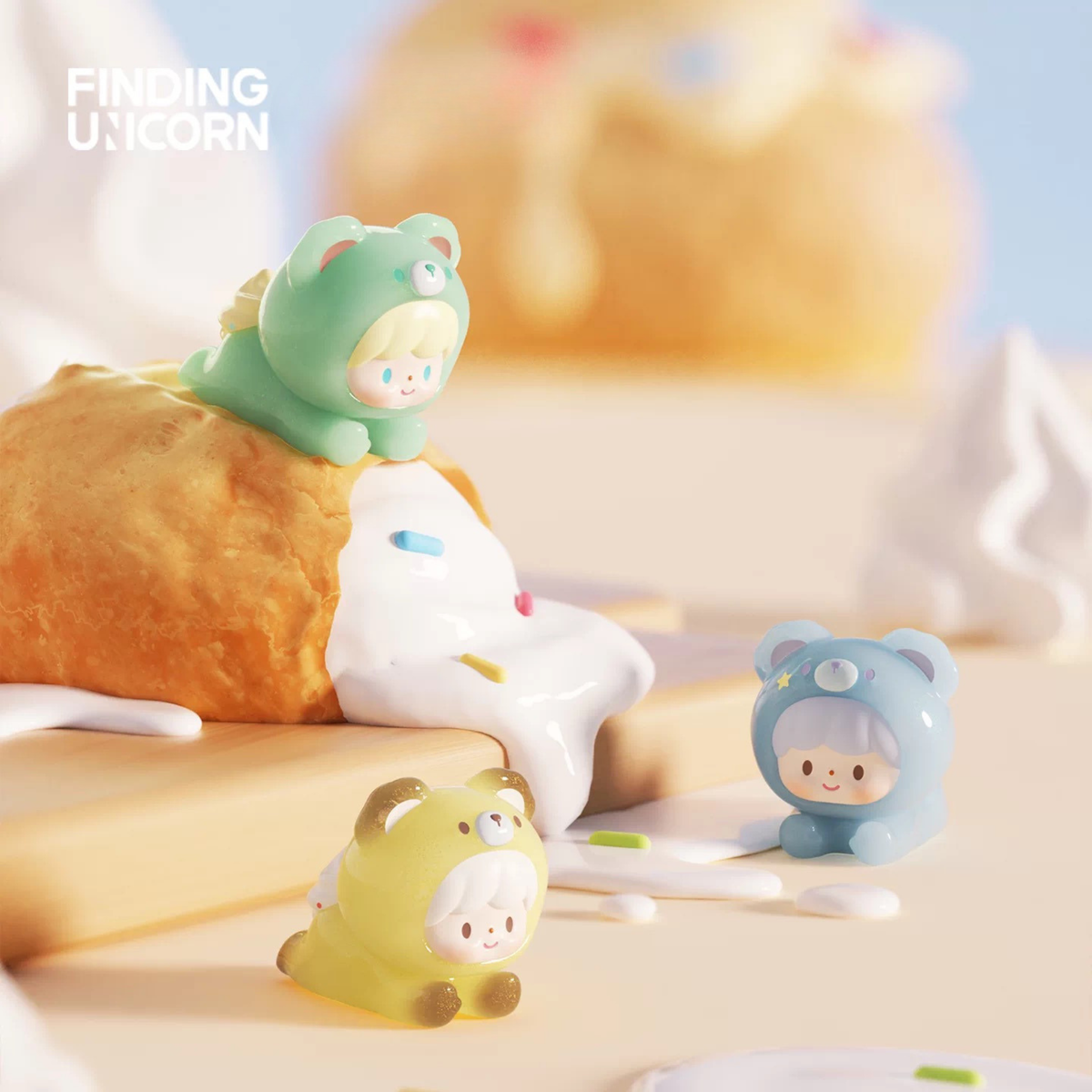 Finding Unicorn - zZoton Sweet Cream Series UliUli Blind Box(5pcs)
