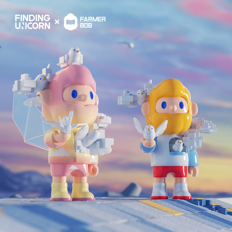 Finding Unicorn Official - FARMER BOB Next-Gen I: Pixel Universe Blind Box display