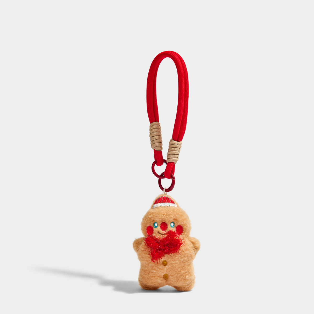 Gingerbread Christmas Plush Bag Charm