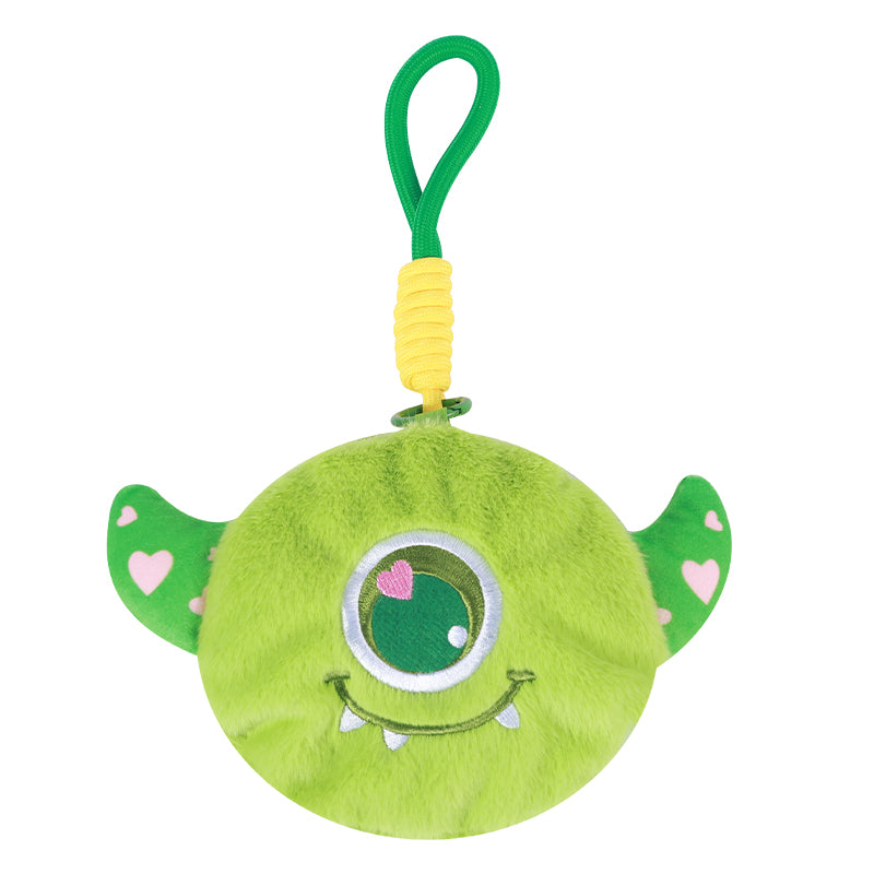 Green Catch Happy Monster Planet Mini Pouch Plush Bag Charm