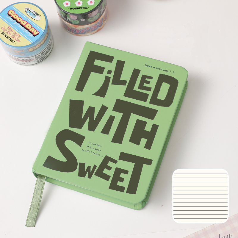 Green Have a Nice Day Small Notebook