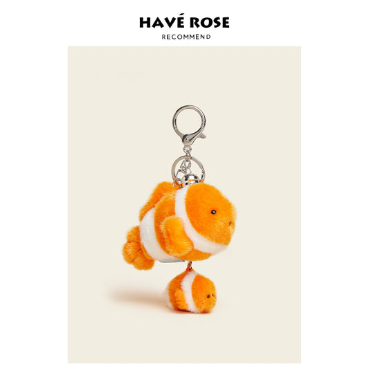 HAVEROSE - Original Clownfish Nemo Magnetic Plush Bag Charm