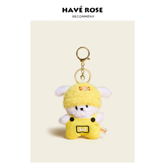 HAVEROSE - Original Yellow Hat Puppy Plush Bag Charm