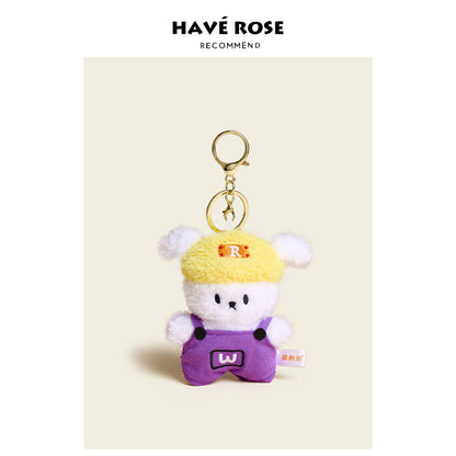 HAVEROSE - Original Yellow Hat Puppy Plush Bag Charm