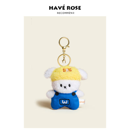 HAVEROSE - Original Yellow Hat Puppy Plush Bag Charm