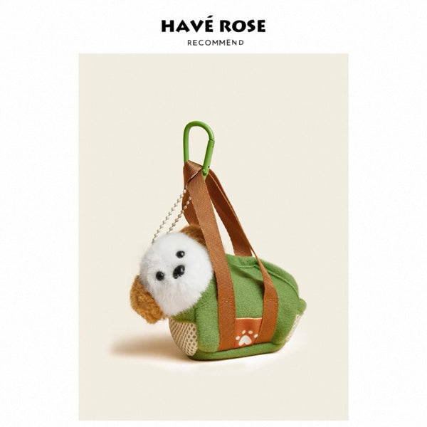 HAVEROSE - Puppy in a Bag Cute Bag Charm