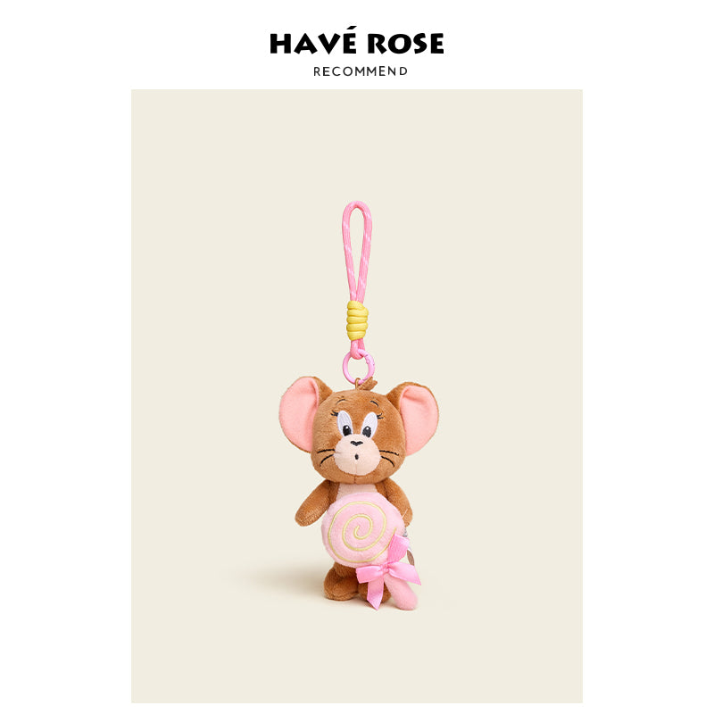Tom & Jerry Magnetic Lollipop Plush Bag Charm Jerry