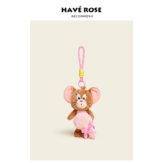 Tom & Jerry Magnetic Lollipop Plush Bag Charm Jerry