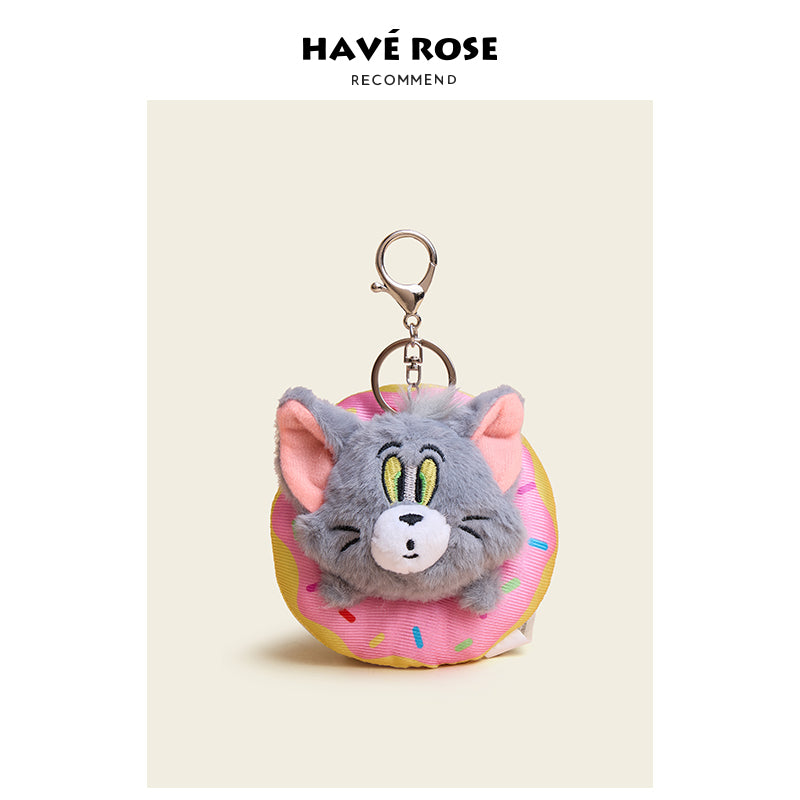 Tom & Jerry Donut Plush Bag Charm