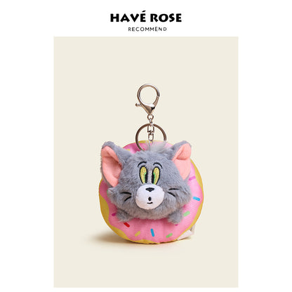 Tom & Jerry Donut Plush Bag Charm