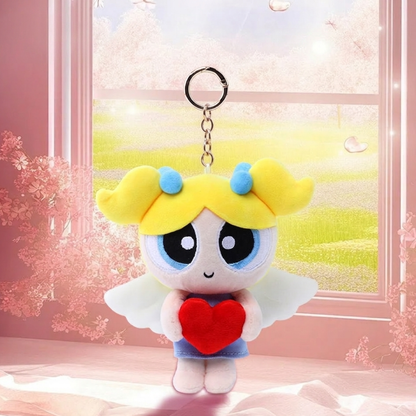 HUGKIS - Powerpuff Girls Angel Plush Bag Charm Bubbles