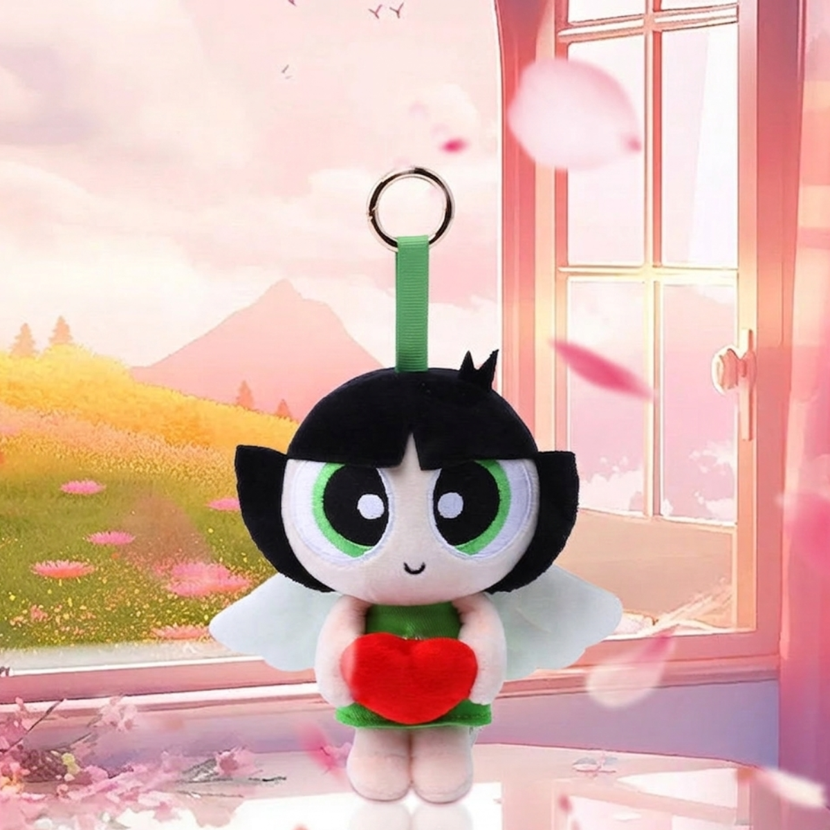 HUGKIS - Powerpuff Girls Angel Plush Bag Charm Buttecup