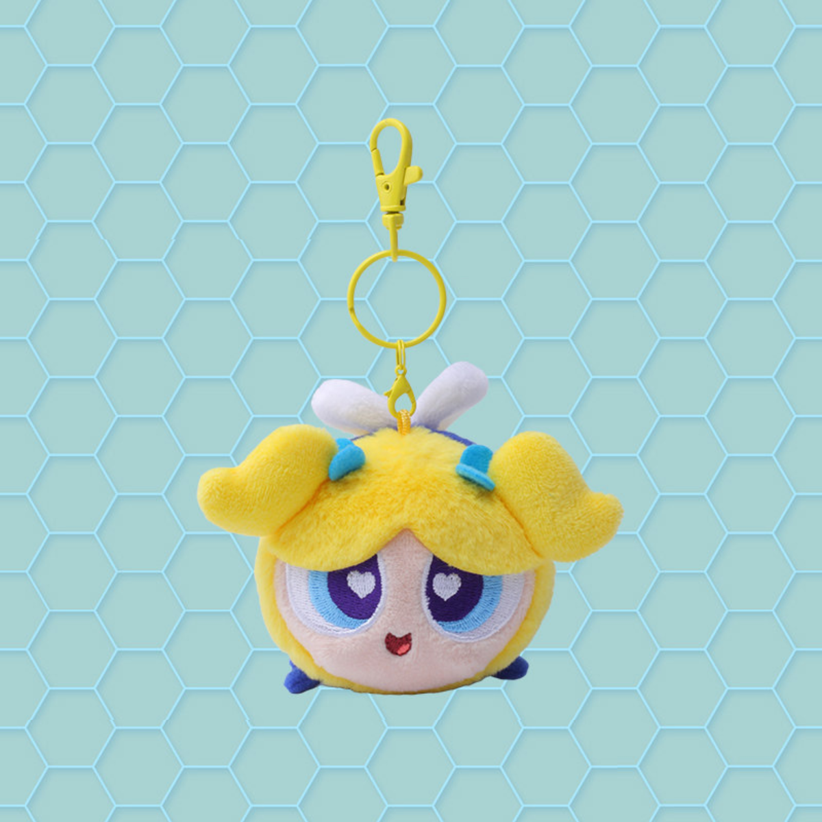 HUGKIS - Powerpuff Girls Bee Plush Bag Charm Bubbles