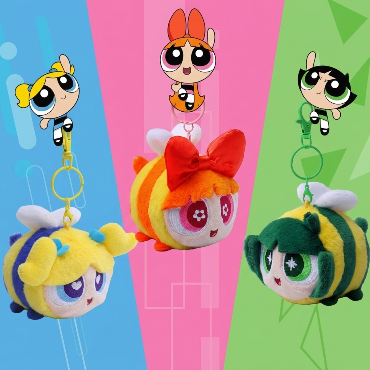 HUGKIS - Powerpuff Girls Bee Plush Bag Charm