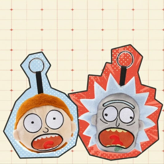 HUGKIS - Rick and Morty Earbud Case Plush Bag Charm