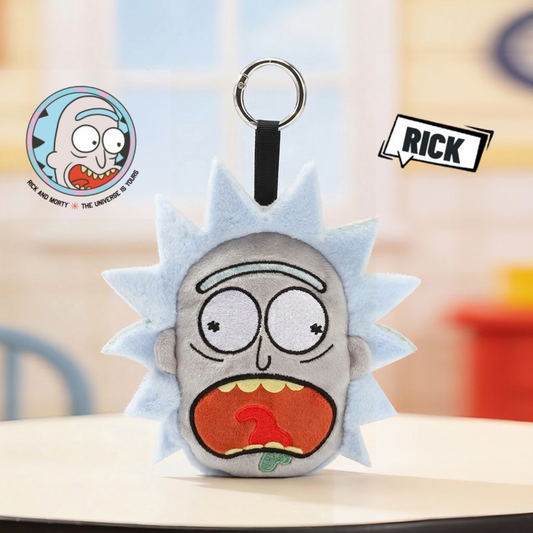 HUGKIS - Rick and Morty Earbud Case Plush Bag Charm Rick