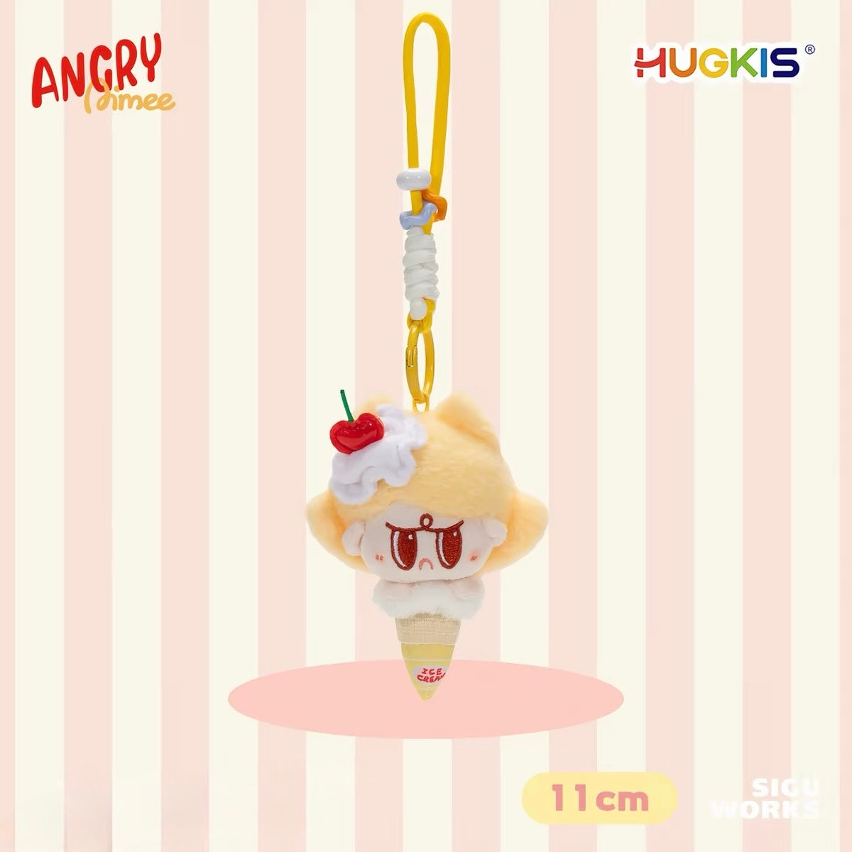 HUGKIS - AngryAimee Ice Cream Plush Bag Charm