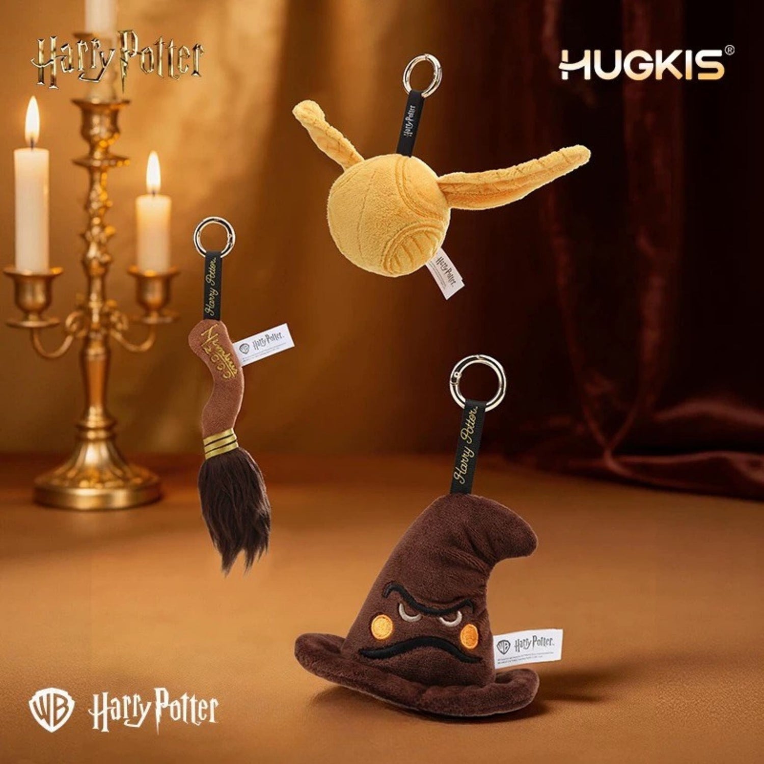 HUGKIS - Harry Potter Hogwarts Magical Accessories Plush Bag Charm