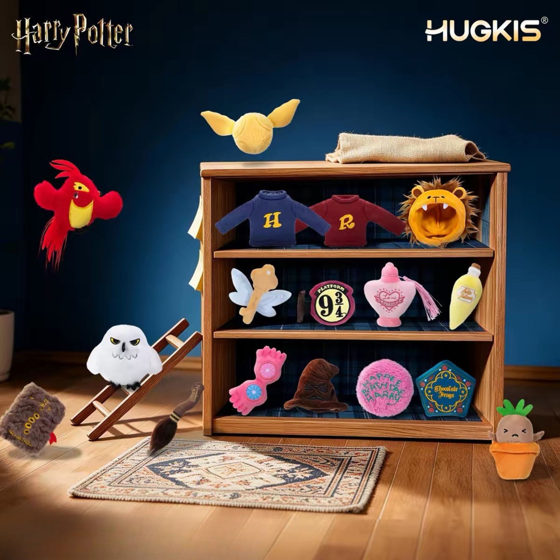 HUGKIS - Harry Potter Magical Props Plush Velcro Patch Blind Bag