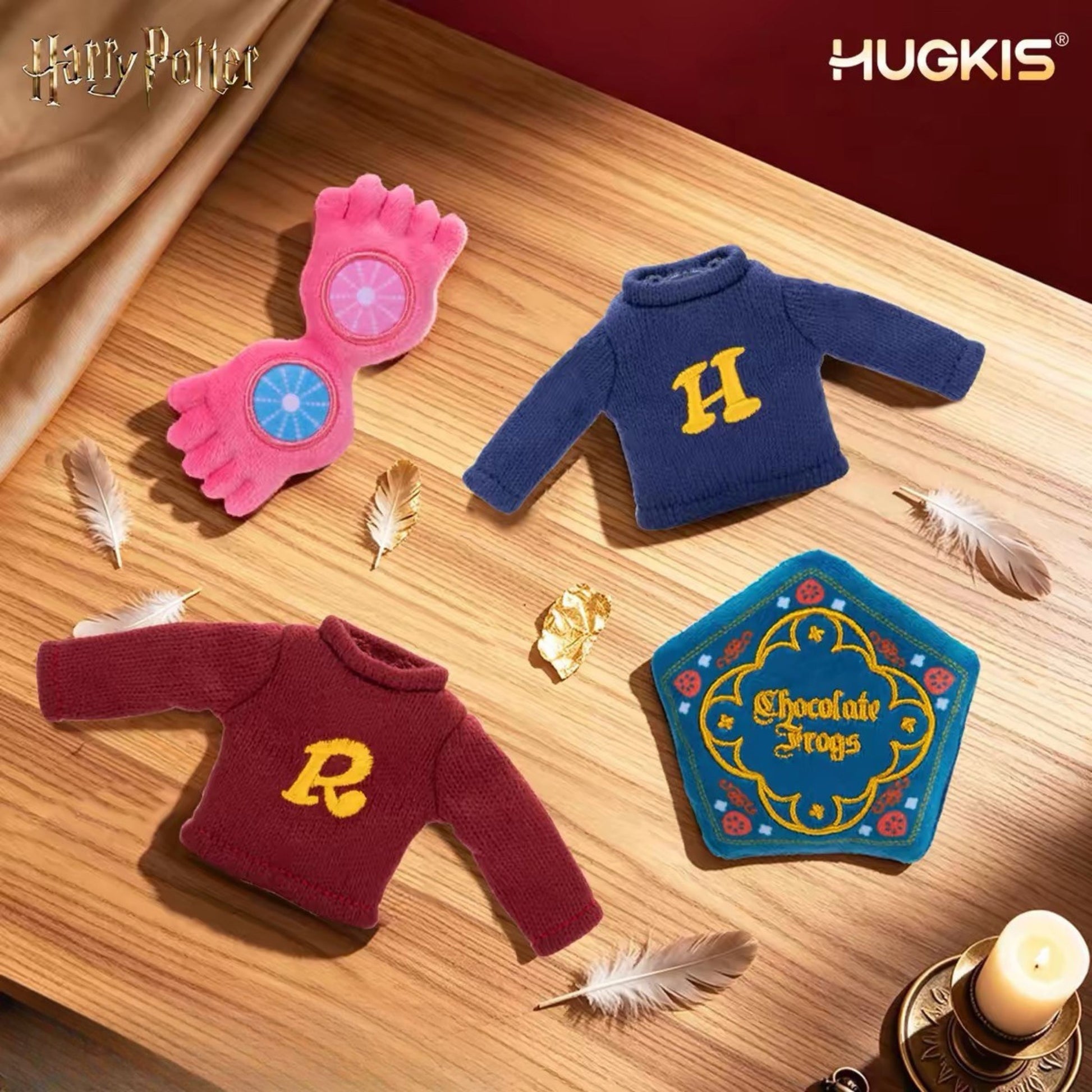 HUGKIS - Harry Potter Magical Props Plush Velcro Patch Blind Bag