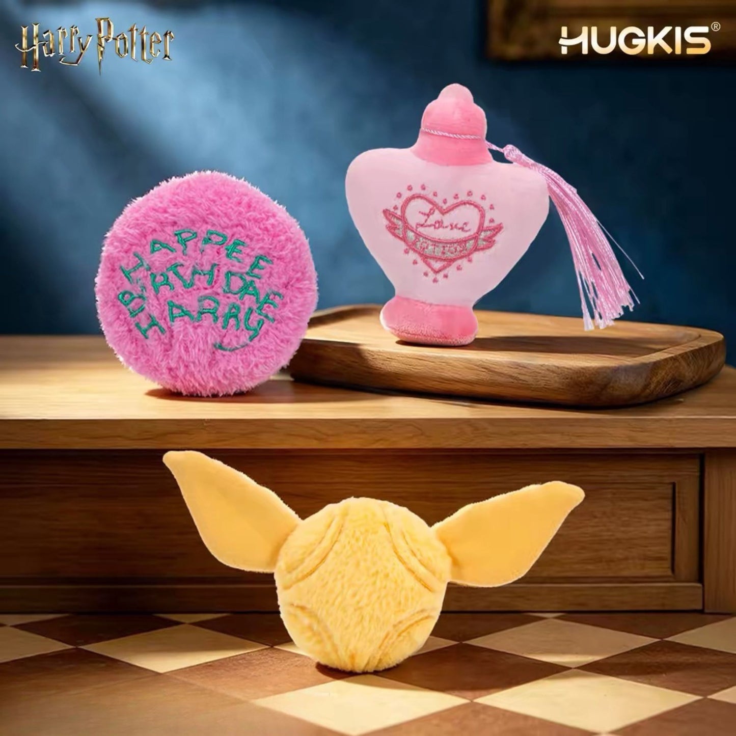HUGKIS - Harry Potter Magical Props Plush Velcro Patch Blind Bag