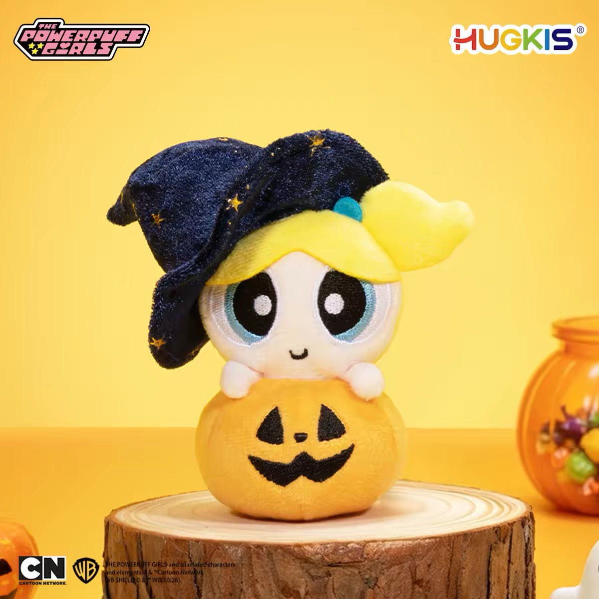 HUGKIS - The Powerpuff Girls Halloween Pumpkin Plush Bag Charm