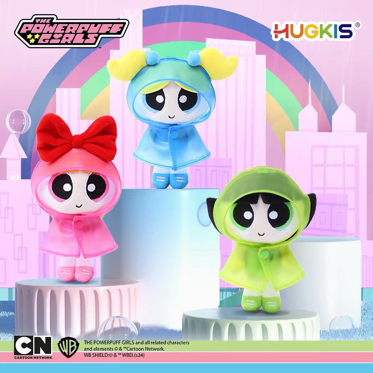 HUGKIS - The Powerpuff Girls Raincoat Plush Bag Charm