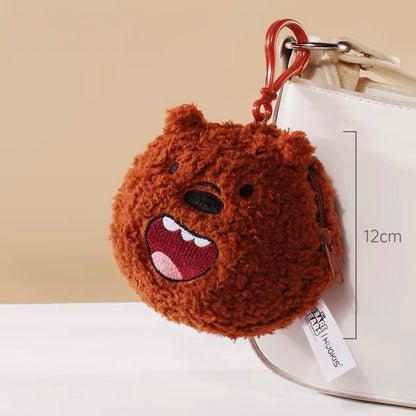 HUGKIS - We Bare Bears Cute Plush Bag Charm