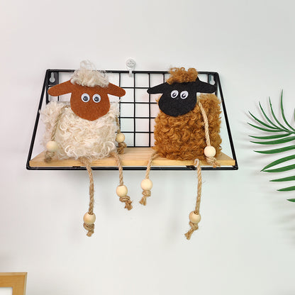 Hanging Lamb Pot with Faux Flower