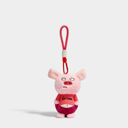Impatient Pig Plush Bag Charm