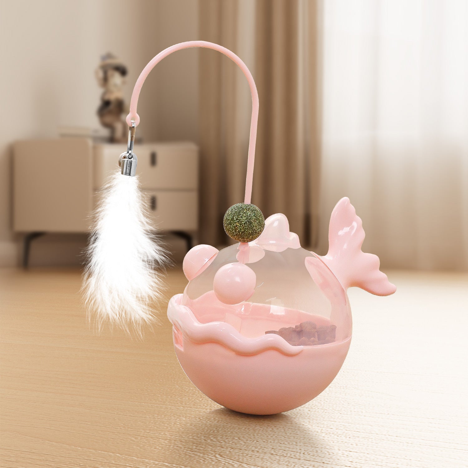 Interactive Cat Teaser Pink