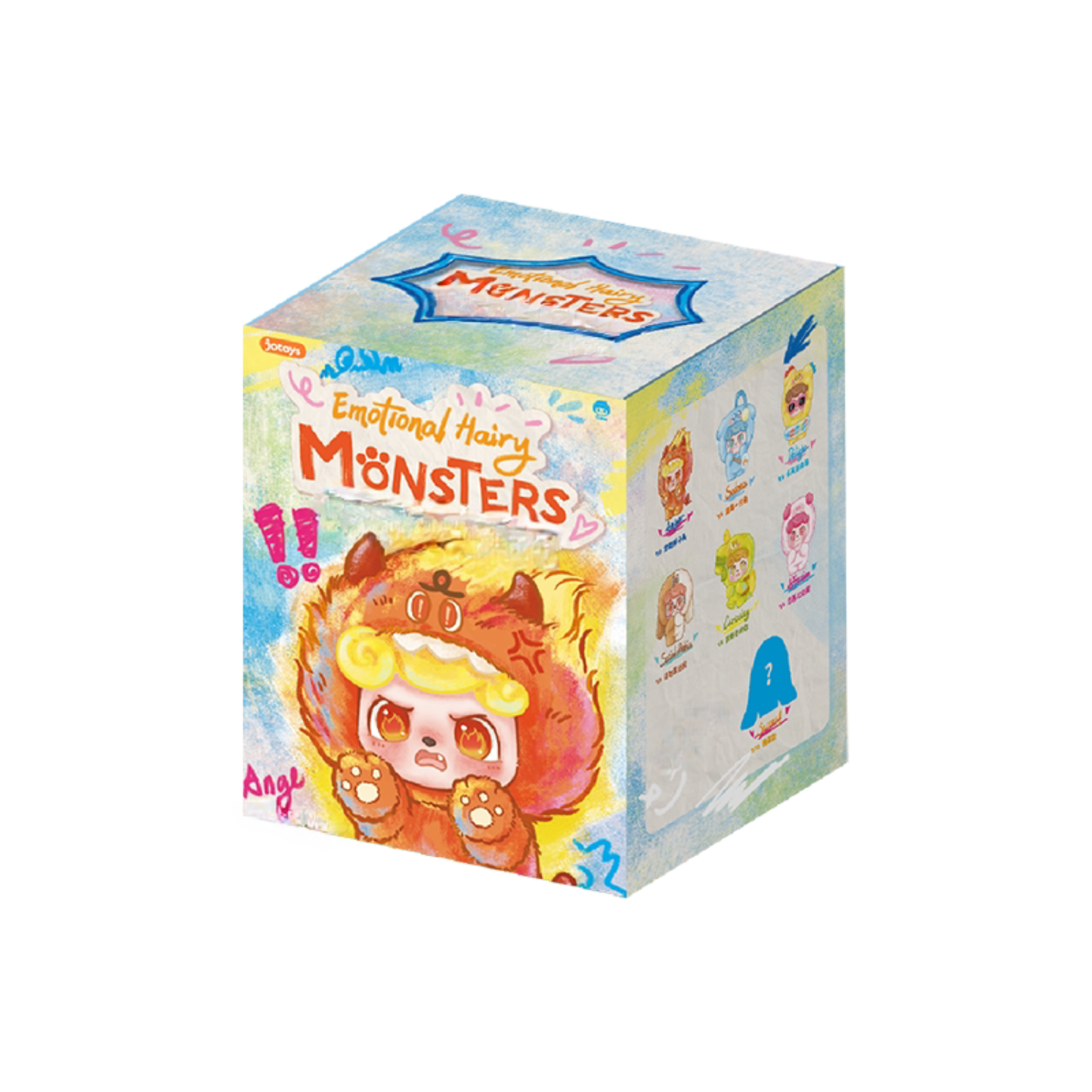 Box of Emotional Hairy Monsters toy called Q kid.