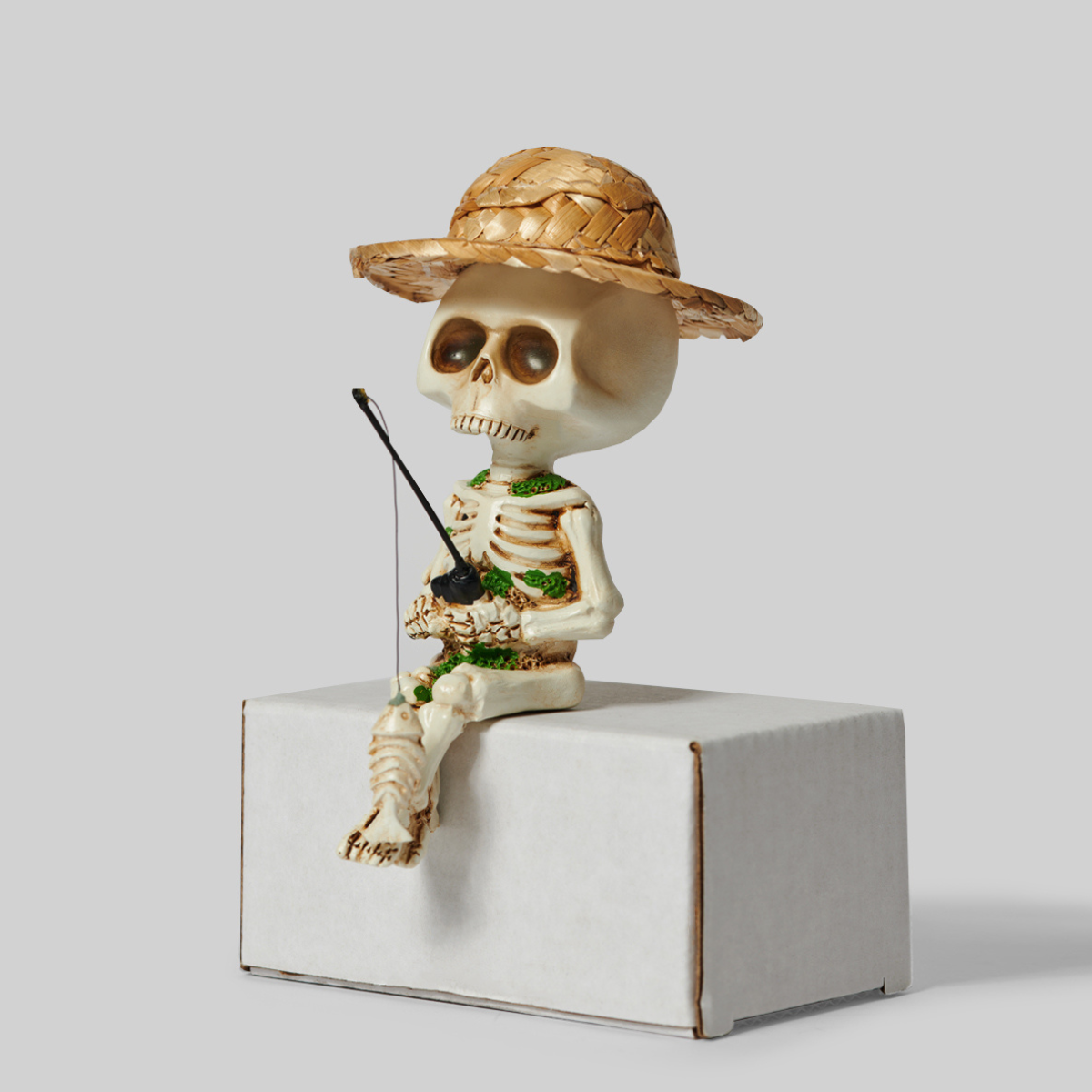 Creative Skeleton Fishing Small Desk Ornament